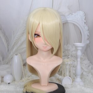 Customize Character Female/Girl Resin Kig Full Head With Lock Anime Cosplay Japanese Anime Kigurumi Mask