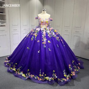 Customized Blue Princess Strapless lace-up Prom Dress Quinceanera Dress 15 16 Birthday Party Applique vestido de 15 quinceañera