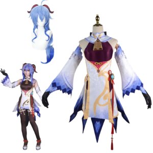 Genshin impact Cosplay Costume Ganyu Cosplay Costume Anime game style clothing For Halloween Carnival parties