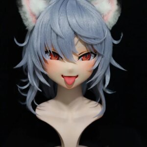 (NFD049)Customize Full Head With Lock Sweet Female/Girl Japanese Animego Character Kig Cosplay Kigurumi Mask Crossdress Doll