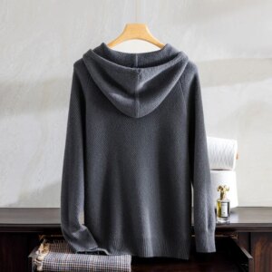 Goat Cashmere Sweater for Men, Knit Top, Half Zip, Autumn and Winter, 100% Goat, Can Be Worn, New