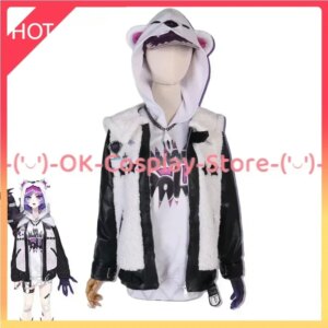 [Custom Made] Selen Tatsuki Cosplay Costume Vtuber Cosplay Suit Hooded Coat With Hat Halloween Carnival Uniforms Anime Clothing