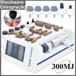2 In 1 Shockwave Therapy Machine 300MJ For ED Treatment Relief Leg Pain Corrective Spinal Massage Chiropractic Gun 2025 Hot Sale