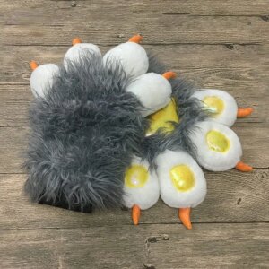 DIY Paws Fursuit Partial Claw Gloves Cosplay Props for Halloween Costumes
