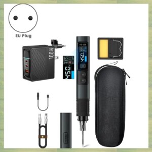 N15R- HS-02B Soldering Iron Smart Sleep IPS Color Display Screen 100-450℃ Portable Repair Tool