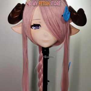 (NFD07)Customize Full Head Quality Elf Ear Pretty Female/Girl Resin Japanese Animego Cartoon Character Kig Cosplay Kigurumi Mask