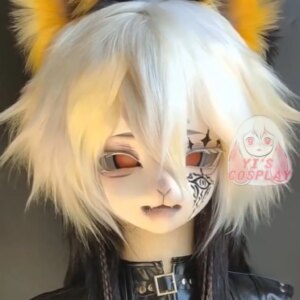 Yis cosplay Custom Furry head Kigurumi Head Cosplay Kemono Fursuit Handmade Headsets Beast Customized Fursuit Kemono Head