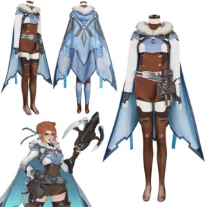 Freya Cosplay Fantasy Clothing Game OW Costume Disguise Adult Women Roleplay Fantasia Party Outfits