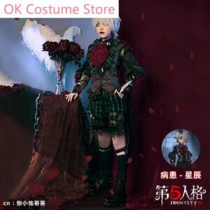 Anime! Identity V Emir Game Suit Gorgeous Gothic Uniform Cosplay Costume Halloween Carnival Party Outfit Men S-2XL