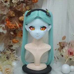 (NFD312-28)Customize Full Head With Lock Pretty Female/Girl Japanese Animego Character Kig Cosplay Kigurumi Mask Crossdress Doll