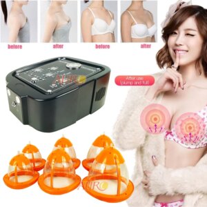 Au-7002 Women Body Breast Care Enlargement Enhancer Vacuum Vibrator Machine Electric Breast Massager