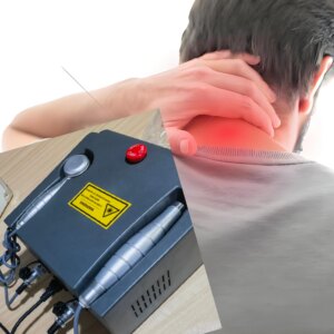 HLKGO Pulsed Cold Laser Light Therapy 808nmx5diodes + 650nmx11Diodes for Bell’S Shock Ports