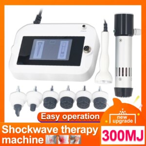 Shockwave Therapy Machine Relieve Muscle Soreness Easy Operation 300MJ Physiotherapy Body Massager 2 In 1 Ultrasonic Instrument