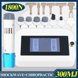 Professional Shock Wave 300MJ New Shockwave Therapy Machine For ED Treatment Pain Relief 1800N Chiropractic Adjust Massage Gun