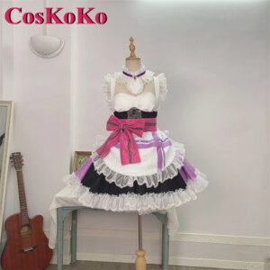 CosKoKo Tojo Nozomi Cosplay Anime LoveLive Costume Gorgeous Elegant Sweet Maid Dress Halloween Carnival Party Role Play Clothing
