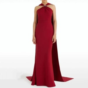 Halter Prom Dress Sleeveless With Floor Length Evening Dress With Women Wedding Party Formal Gowns Arabia