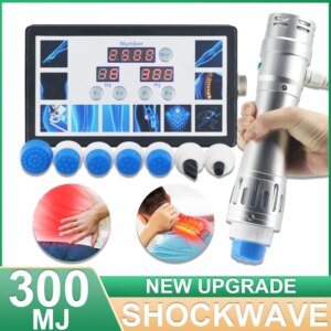300MJ Shockwave Therapy Machine With 7 Heads Shock Wave Instrument For Erectile Dysfunction Body Pain Relief Newest