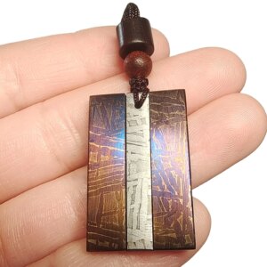 20g Muonionalusta meteorite pendant Natural iron meteorite pendant Meteorite slice Collection -LK184