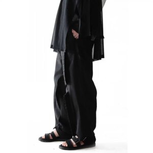 YOJI OOAK Japanese Dark Original Design Wool Deconstructed Burr Casual Long Pants Designer