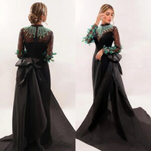 Customized Prom Dresses High Quality Sexy A-line Flower Chiffon Formal Occasion Gown Evening Party Dresses For Women Ve
