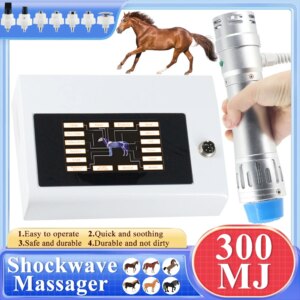 New Animals Professional Shock Wave Massager Relieves Horses Pain And Muscle Pain Massage 300MJ Shockwave Physiotherapy Machine
