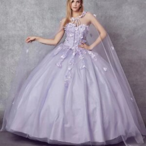 Haute Couture Sweetheart Ball Dress with Butterfly Stickers Handmade with Chiffon Shawl Strap Birthday Party Dress 2025
