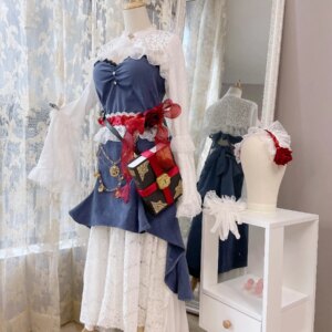 Touhou Project Alice Mermaid Dress Cosplay Costume Cos Game Anime Party Uniform Hallowen Play Role Clothes Clothing