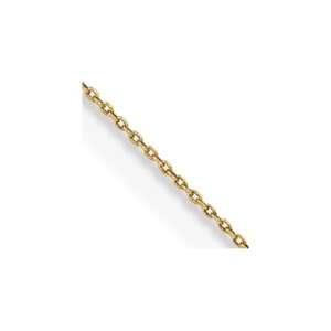 14K 14 inch.75mm Cable with Spring Ring Clasp Pendant Chain