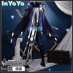 InYoYo Underflow Cosplay Arknights Costume Game Suit Cool Uniform Halloween Party Outfit For Men S-4XL Customized New