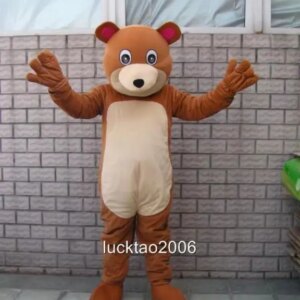 New Adult Best Sale Lovely Bear Animal Cartoon Mascot Costume Christmas Fancy Dress Halloween Mascot Costume