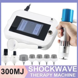 300MJ Shockwave Therapy Machine Pain Relief Treat Sports Injury Physiotherapy Relaxation Shock Wave 2in 1 Ultrasound