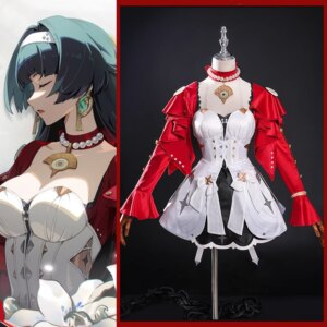 The Game Zenless Zone Zero Cos Astra Yao Cosplay Lyra Singer Female sexy white Tube top Dress Female Outfit A
