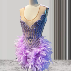 Feather Lilac Short Black Girl Prom Dresses Beaded African Cocktail Dresses Women Party Gowns Birthday Homecoming Customized