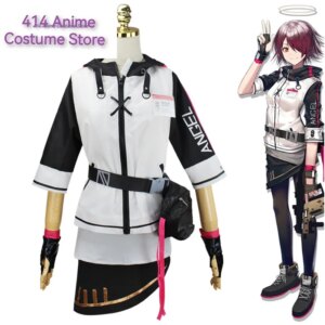 Game Arknights Exusiai Cosplay Outfit Jacket Full Set Wig Women Men Halloween Carnival Custom Costumes