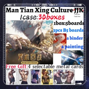 2025 Newest Man Tian Xing JJK Jujutsu Kaisen Boards JJK Booster Box Gojo Satoru Nanami Sukuna Hobby Chrismas Gift