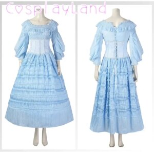 Mermaid Costume Fashion Dress For Women Carnival Birthday Party Clothes Mermaid Princess Cosplay Prom Ball Blue Dress