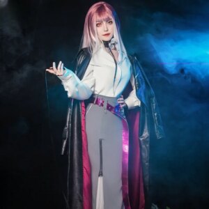 Lost cos fishtail skirt leather cosplay costume