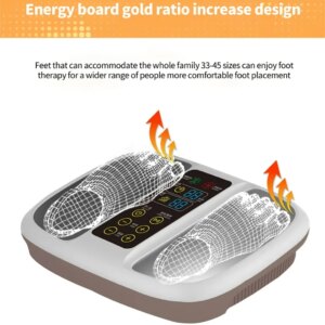 New Terahertz Foot Massager Configure Remote Control Simple Operation Biology Energy Electric Heated Foot Warmer Massager