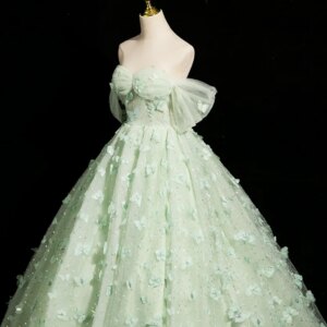 light green flower petals belle ball gown medieval long dress costume Victorian Gothic Lol/Marie Antoinette/Colonial
