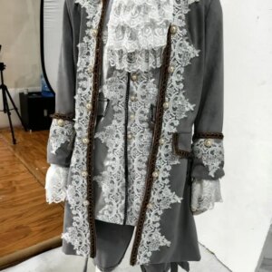 18th Century Regal Baroque Rococo Kings Prince Outfits Men’s Royal Noble Ball Gown Luxury Embroidered Gown Custom Made