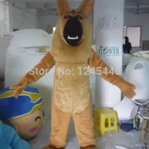 New Adult Cute Deluxe Brown Wolf Party Mascot Costume Christmas Fancy Dress Halloween Mascot Costume Free Ship