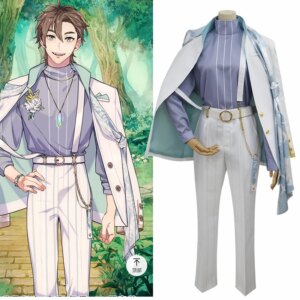 COS-HoHo Nu: Carnival Eiden Spring Feast Game Suit Gorgeous Handsome Uniform Cosplay Costume Halloween Party Performance Outfit
