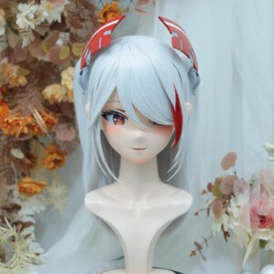 (NFD311-20)Customize Full Head With Lock Pretty Female/Girl Japanese Animego Character Kig Cosplay Kigurumi Mask Crossdress Doll
