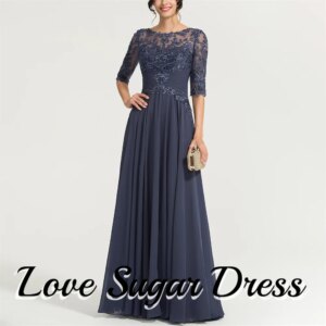 Elegant Chiffon Mother of the Bride Dresses Pleated Long Wedding Party Gowns vestido elegante para madre de la novia