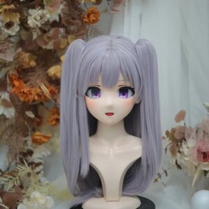 Kigurumi Yotani Mizo Kigurumi mask Full Headband Lock Cosplay Headshell Props Costume Anime Game
