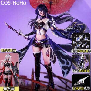 COS-HoHo Honkai: Star Rail Acheron Game Suit Elegant Sexy Uniform Cosplay Costume Halloween Party Role Play Outfit Women