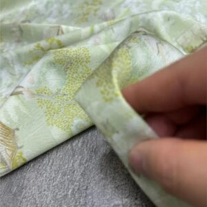 New product Yunjian 21momme Stretch hermetic jacquard silk fabric for Chinese-style shirt set