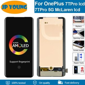 6.67” Original For OnePlus 7T Pro LCD Display Touch Screen Digitizer Assembly Replacement Parts For OnePlus 7T Pro 5G McLaren