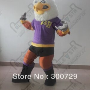 New Adult Hot Sale Foam Cute Doll Purple Eagle Cartoon Mascot Costume Plush Christmas Fancy Dress Halloween Mascot Costume