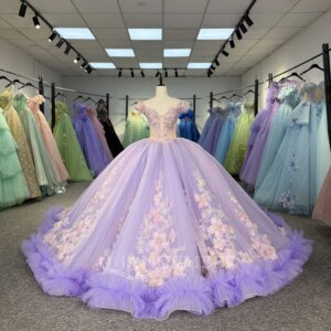 Customized Vestido De 15 Quinceañera Corto Purple And Pink Ball Gown Quinceanera Dresses Appliqued Beaded Pageant Party Gowns